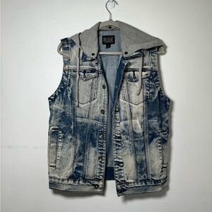 Denim Vest Hoodie